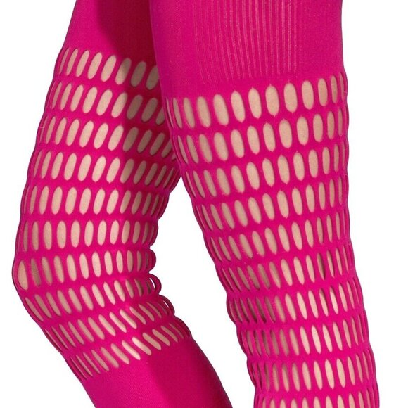 RARE!💗Adidas by Stella McCartney Warp Knit Jumpsuit in Pink - Size Medium - Picture 7 of 10